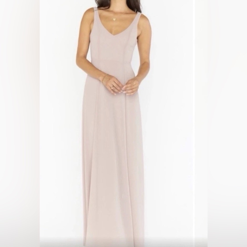 SHOW ME YOUR MUMU JENN MAXI SLEEVELESS CHIFFON DRESS SIZE LARGE - Picture 2 of 5